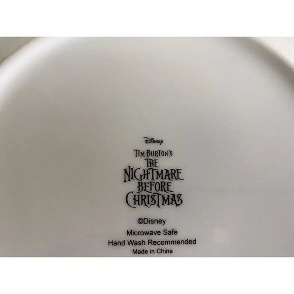 Disney Nightmare Before Christmas Jack Skellington Dinner Plate Gold Rim NEW - Picture 5 of 5